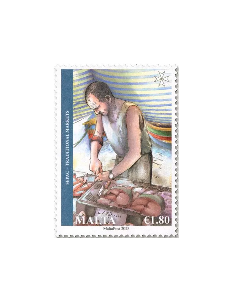 n° 2126/2127 - Timbre MALTE Poste