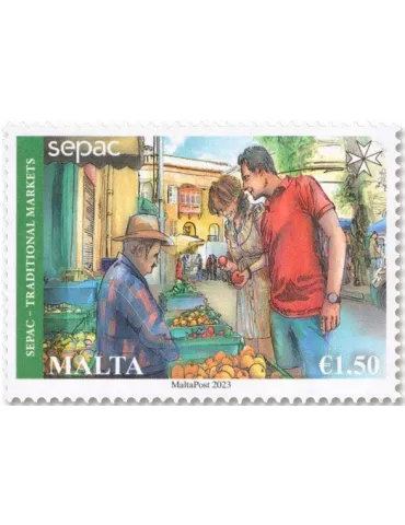 n° 2126/2127 - Timbre MALTE Poste 2