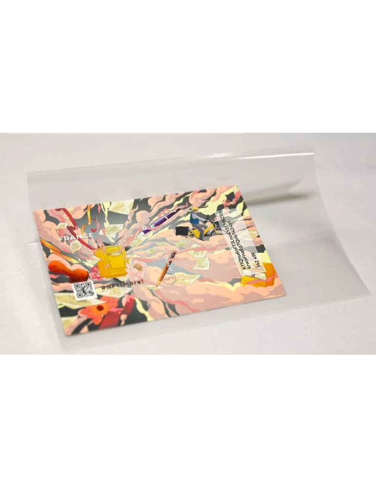 Pochettes double soudure - Lxh:140x85 mm (Fond transparent)