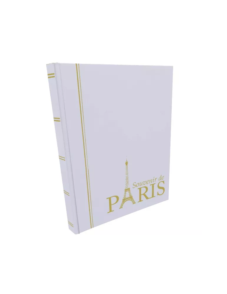 PERFECTA : Classeur fixe pour timbres Souvenir de Paris (Petit modèle-Pages Noires-16p.)