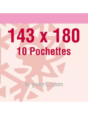 Pochettes double soudure - Lxh:143x180mm (Fond transparent)