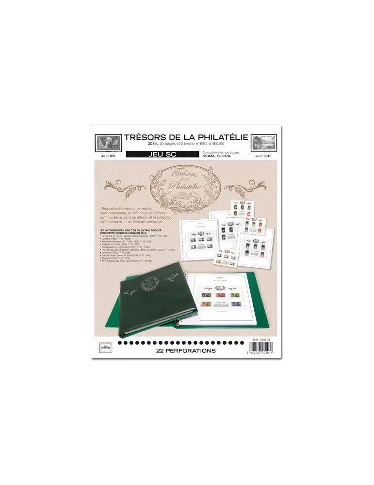 TRESORS DE LA PHILATELIE SC : 2014 (JEUX AVEC POCHETTES)