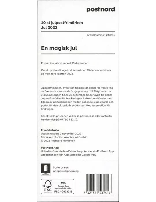 n° C3422 - Timbre SUEDE Carnets