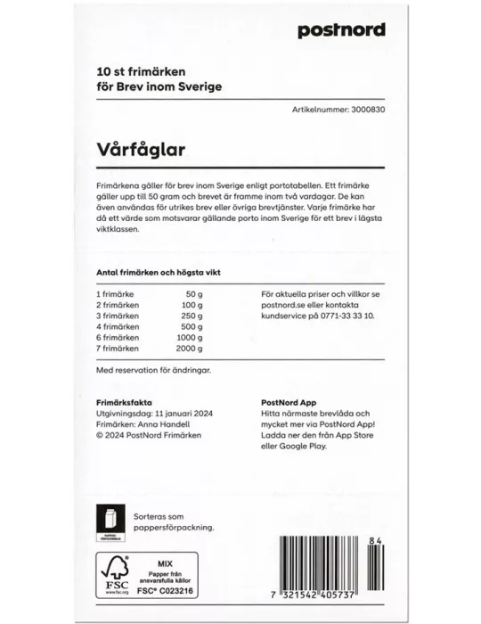 n° C3497 - Timbre SUÈDE Carnets