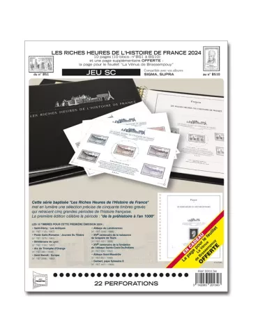 LES RICHES HEURES DE L´HISTOIRE DE FRANCE SC : 2024 (JEUX AVEC POCHETTES)