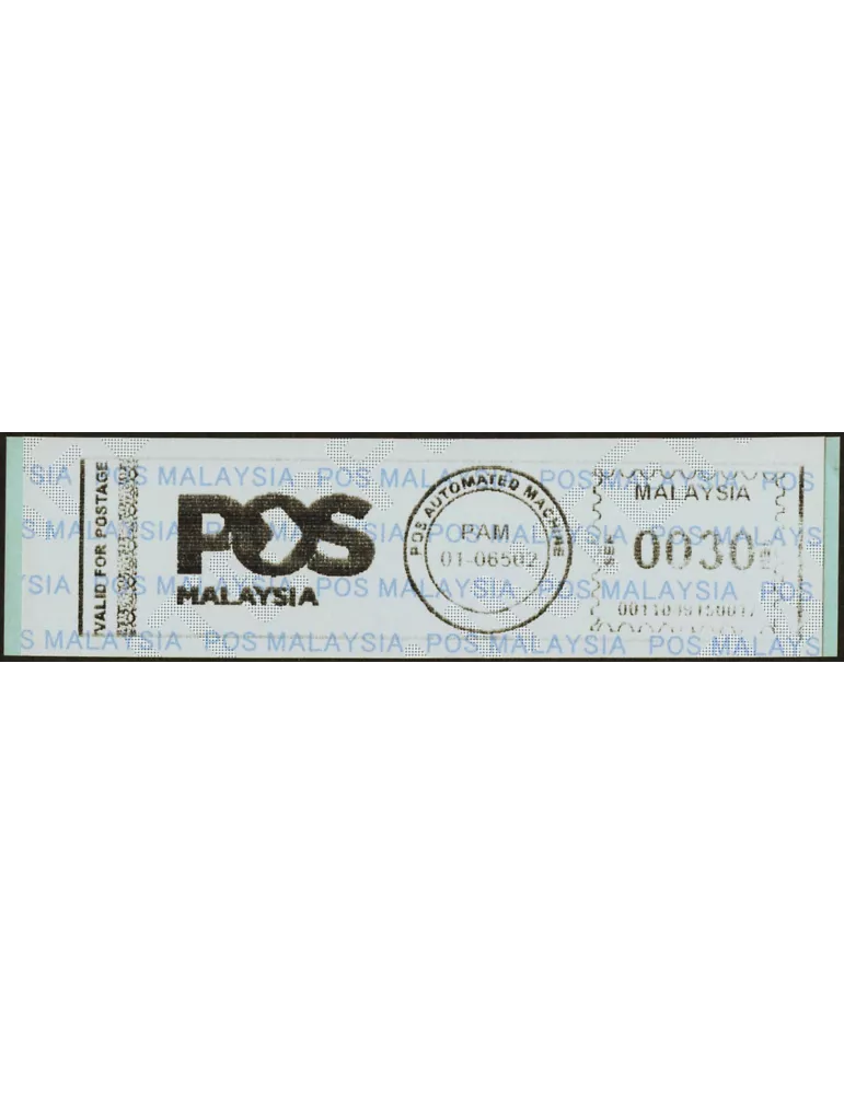 n° 2 - Timbre MALAYSIA Timbres de distributeurs