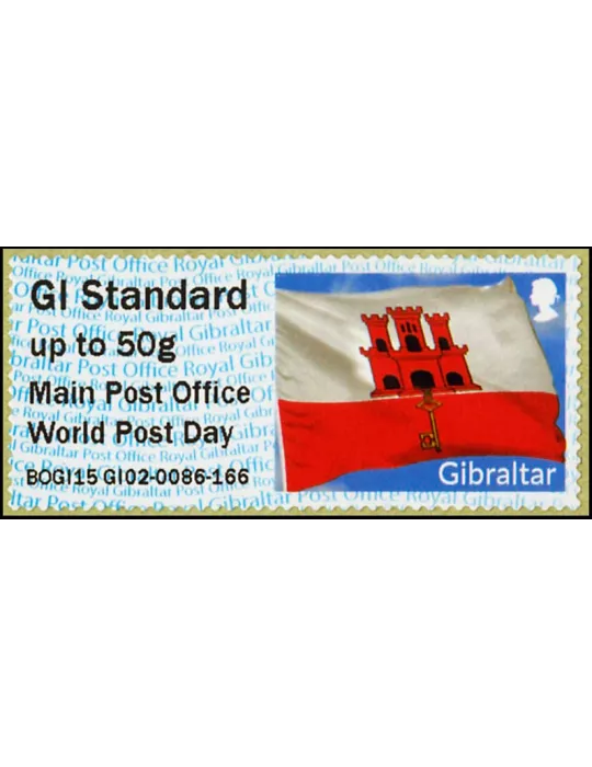 n° 6 - Timbre GIBRALTAR Timbres de distributeurs
