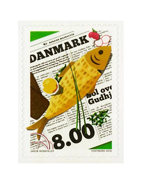 n° 1823 - Timbre DANEMARK Poste