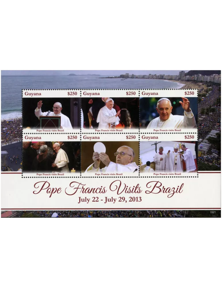 n° 6618 - Timbre GUYANA Poste