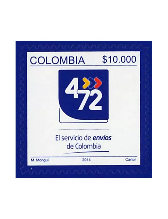 n° 1741 - Timbre COLOMBIE Poste