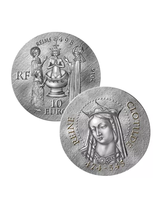 10 EUROS ARGENT - FRANCE - REINE CLOTILDE