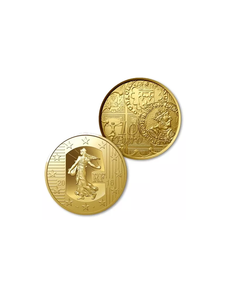 BE : 10 EUROS OR - FRANCE 2016 - SEMEUSE