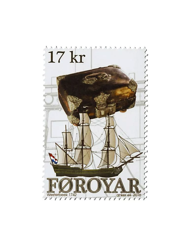 n° 842 - Timbre ILE FEROE Poste