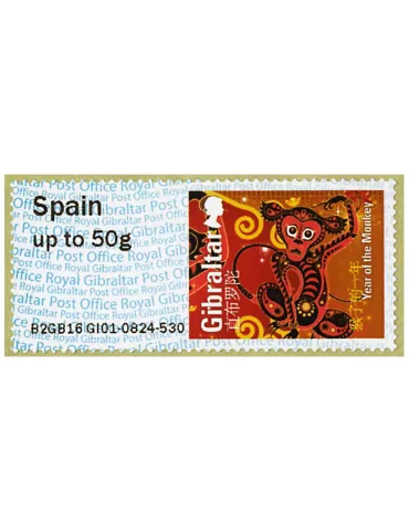 n° 12 - Timbre GIBRALTAR Timbres de distributeurs