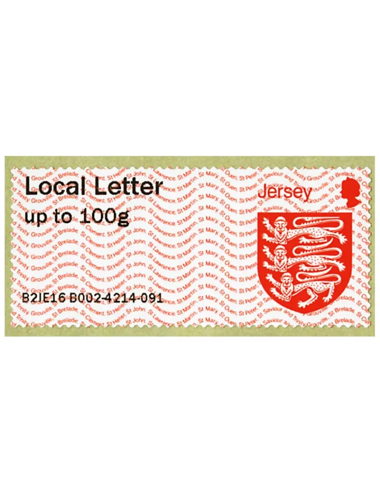 n° 10 - Timbre JERSEY Timbres de distributeurs