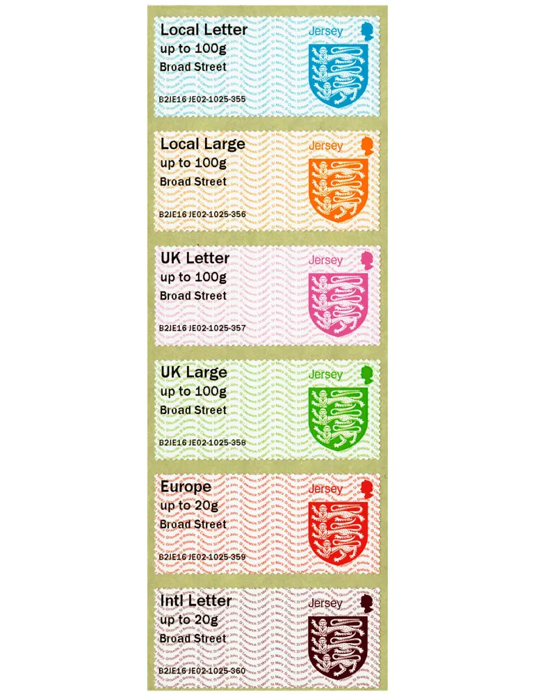 n° 16 - Timbre JERSEY Timbres de distributeurs