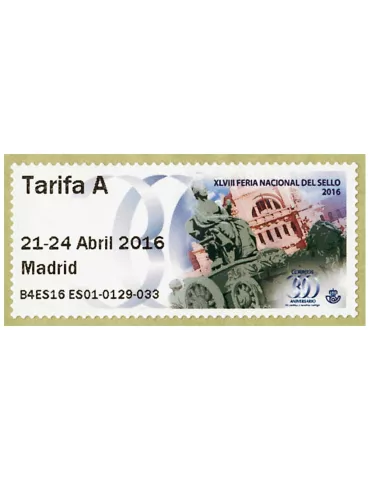 n° 127 - Timbre ESPAGNE Timbres de distributeurs