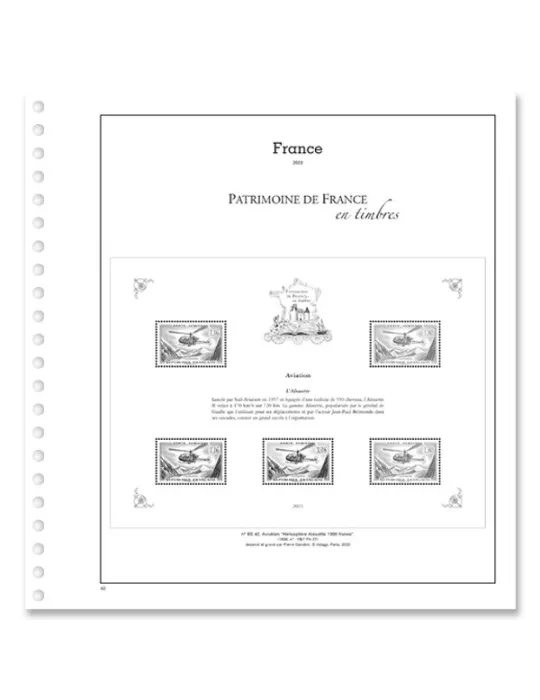 PATRIMOINE DE FRANCE EN TIMBRES SC : 2023 (JEUX AVEC POCHETTES)