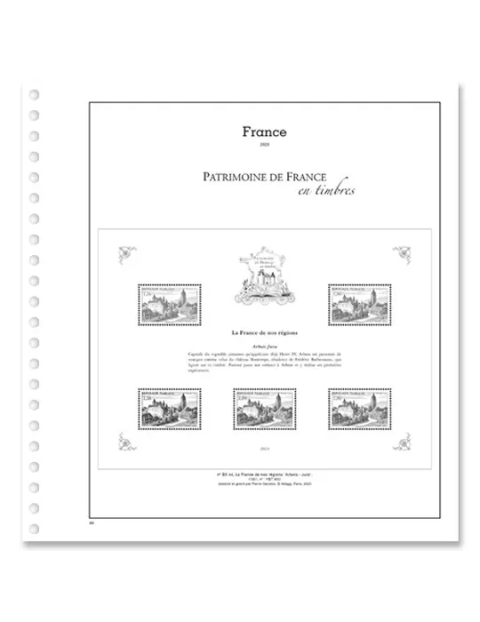 PATRIMOINE DE FRANCE EN TIMBRES SC : 2023 (JEUX AVEC POCHETTES)