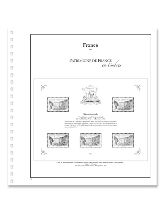 PATRIMOINE DE FRANCE EN TIMBRES SC : 2023 (JEUX AVEC POCHETTES)