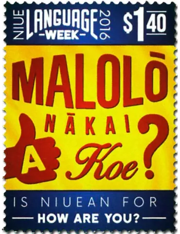 n° 1014 - Timbre NIUE Poste 2