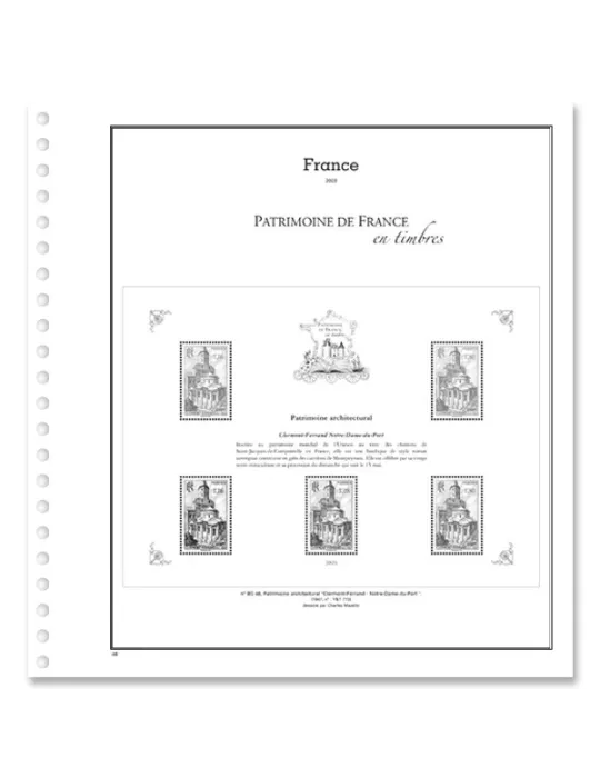 PATRIMOINE DE FRANCE EN TIMBRES SC : 2023 (JEUX AVEC POCHETTES)