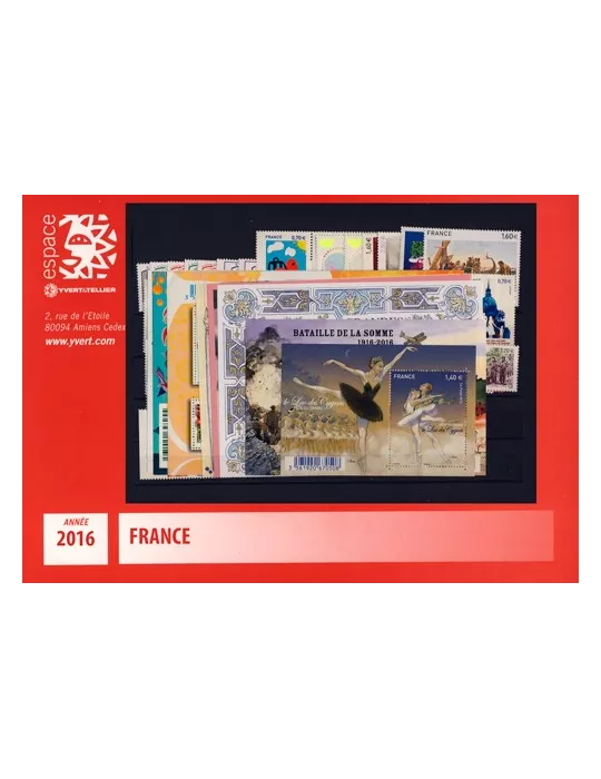 n° 5014/5115 - Timbre France Année complète (2016)
