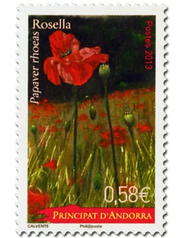 n° 742/743 -Timbre Andorre Poste