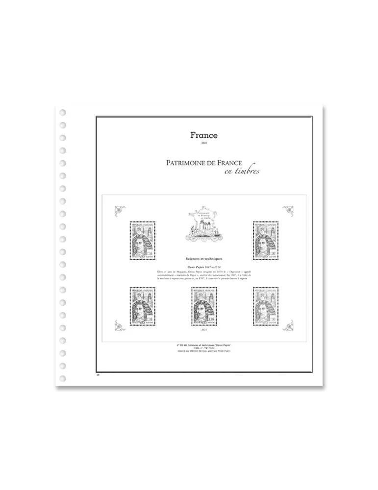 PATRIMOINE DE FRANCE EN TIMBRES SC : 2023 (JEUX AVEC POCHETTES)