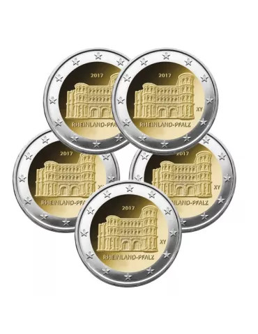 2 EURO COMMEMORATIVE 2017 : ALLEMAGNE (5 pièces)
