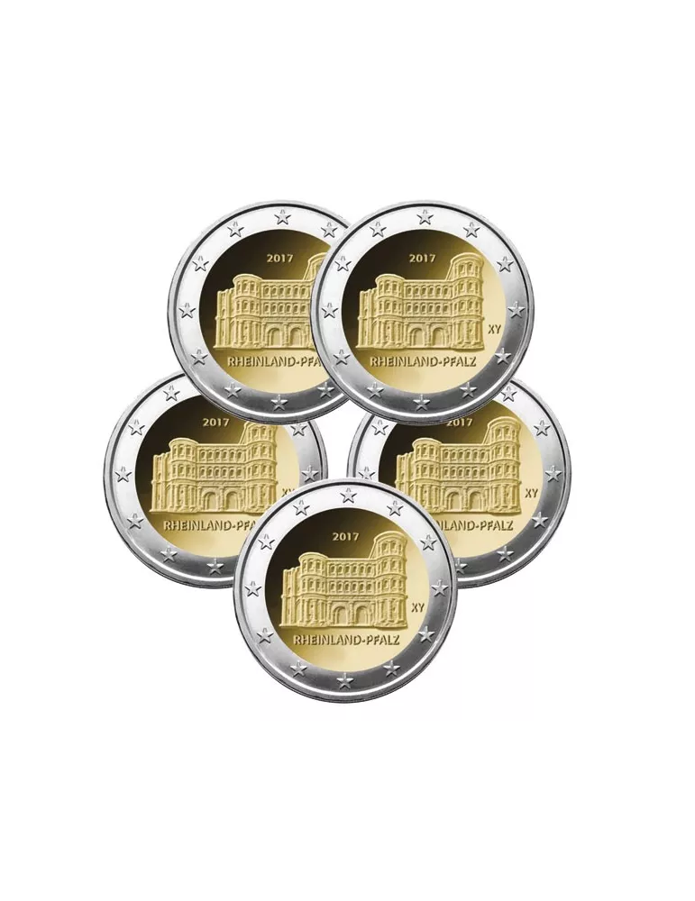 2 EURO COMMEMORATIVE 2017 : ALLEMAGNE (5 pièces)