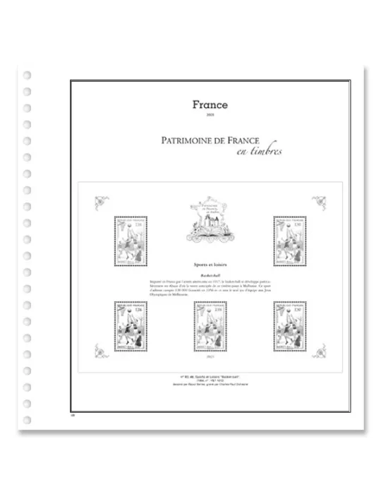 PATRIMOINE DE FRANCE EN TIMBRES SC : 2023 (JEUX AVEC POCHETTES)