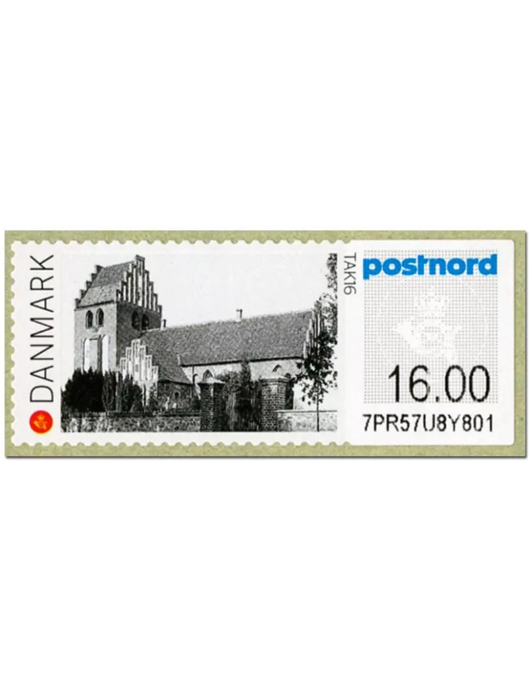 n° 121 - Timbre DANEMARK Timbres de distributeurs