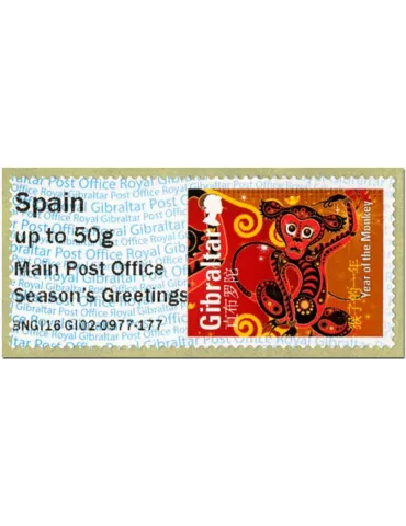 n° 26 - Timbre GIBRALTAR Timbres de distributeurs