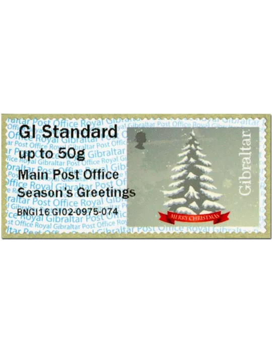 n° 28 - Timbre GIBRALTAR Timbres de distributeurs