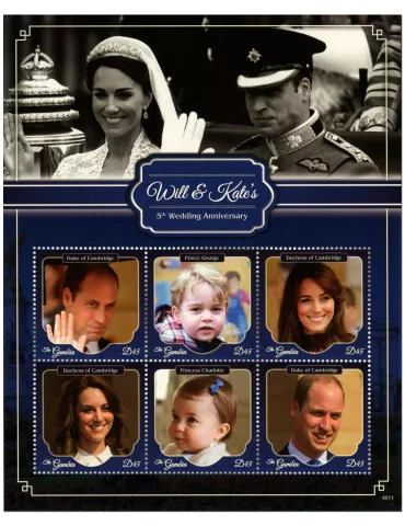 n° 5657 - Timbre GAMBIE Poste