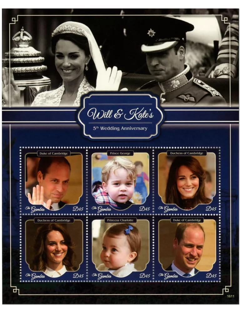 n° 5657 - Timbre GAMBIE Poste