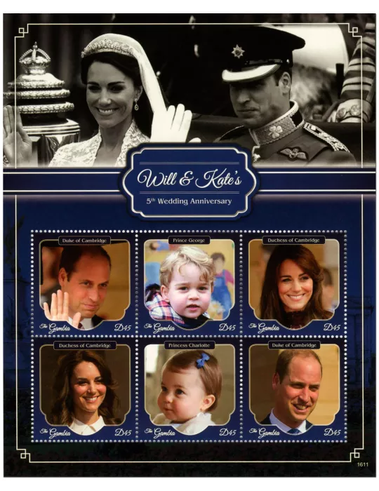 n° 5657 - Timbre GAMBIE Poste