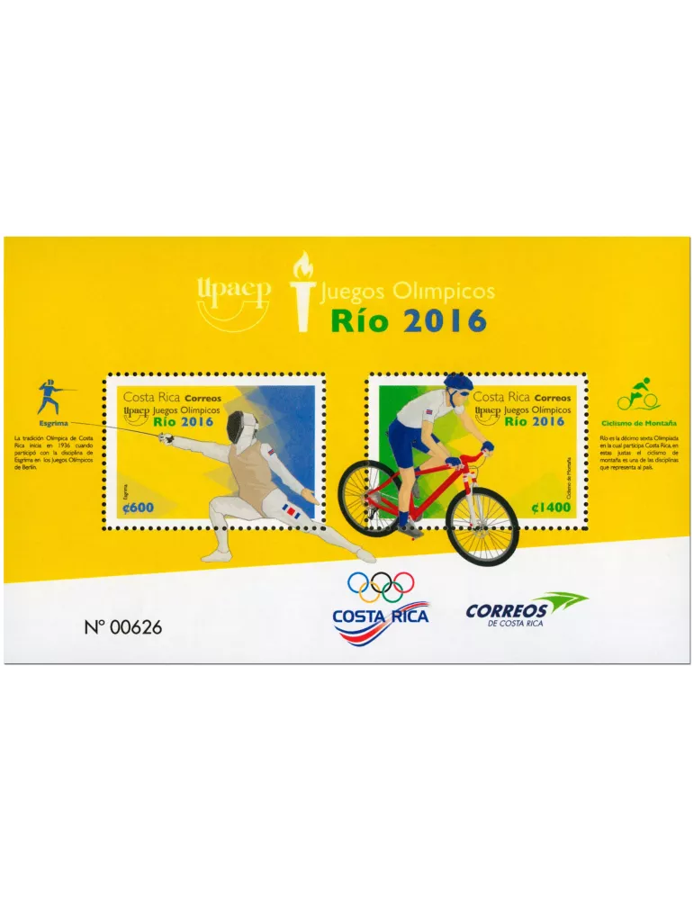 n° 48 - Timbre COSTA RICA Blocs et feuillets