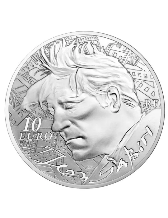 10 EUROS ARGENT - FRANCE - JEAN GABIN