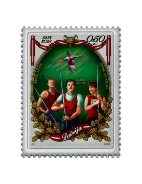 n° 972 - Timbre LETTONIE Poste