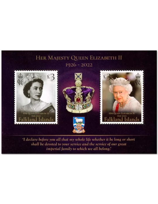 n° 55 - Timbre FALKLAND Blocs et feuillets