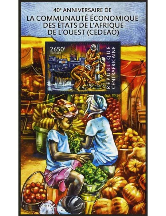 n° 771 - Timbre CENTRAFRIQUE Blocs et feuillets