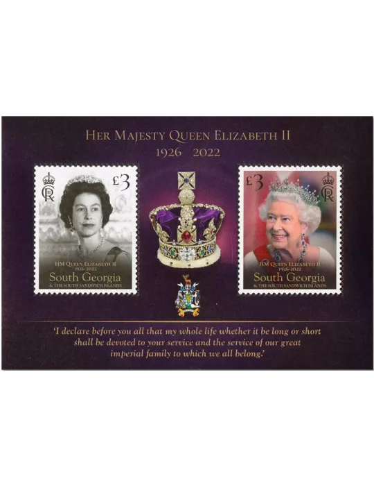 n° 32 - Timbre GEORGIE DU SUD Blocs et feuillets