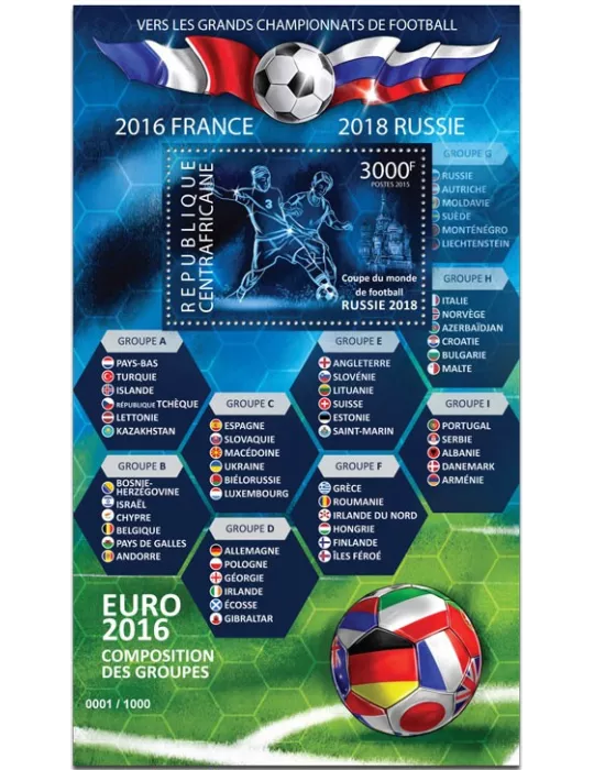 n° 831 - Timbre CENTRAFRIQUE Blocs et feuillets