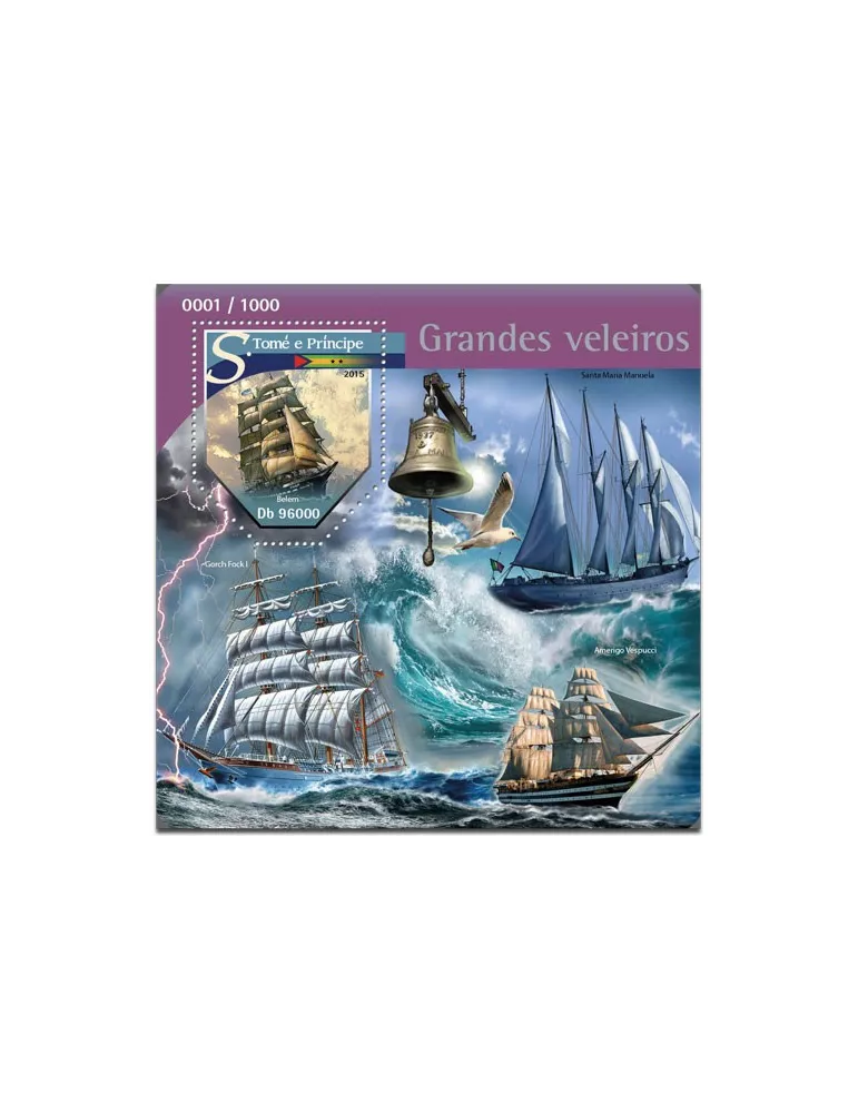 n° 896 - Timbre SAINT-THOMAS ET PRINCE Blocs et feuillets