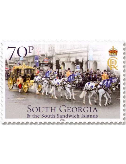 n° 798/801 - Timbre GEORGIE DU SUD Poste