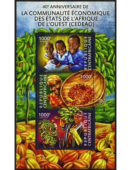 n° 3645 - Timbre CENTRAFRIQUE Poste