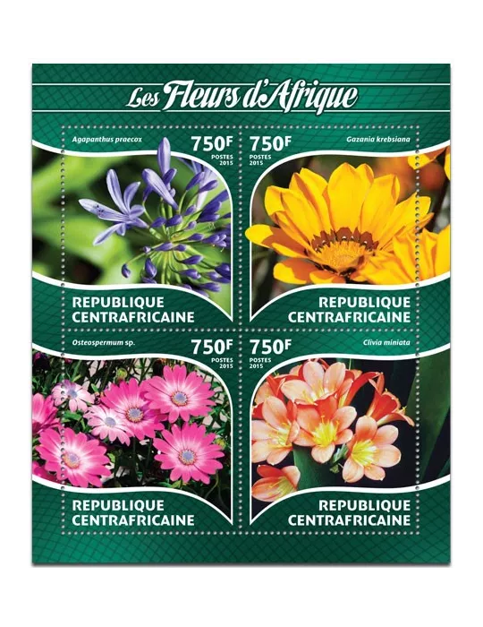 n° 3729 - Timbre CENTRAFRIQUE Poste