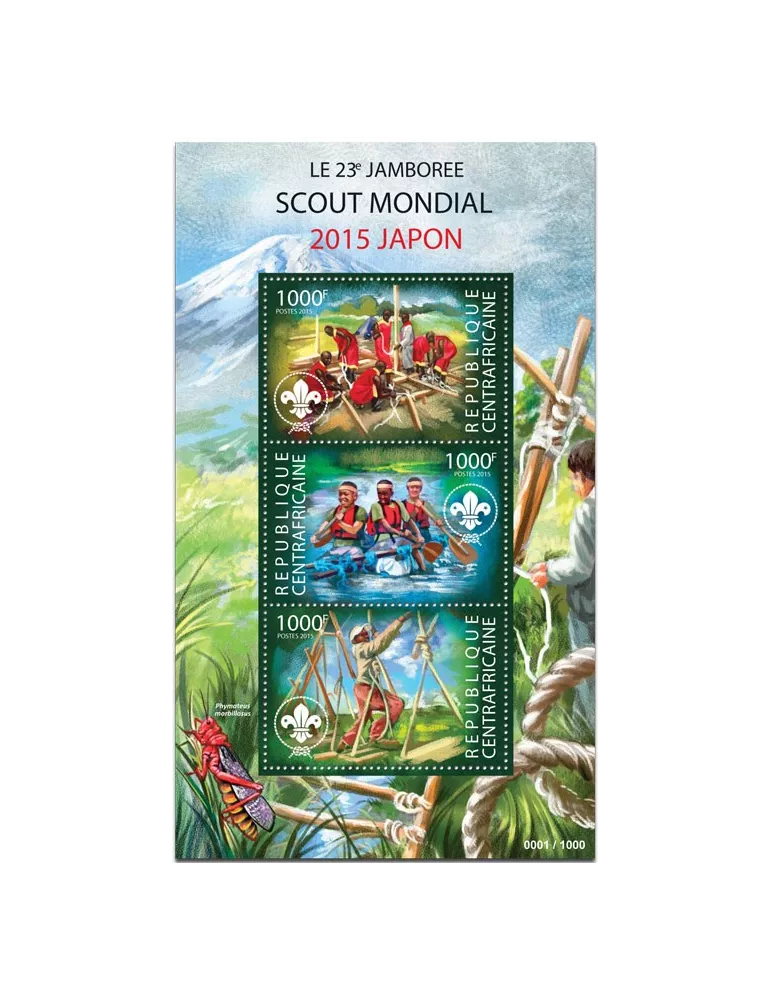 n° 3829 - Timbre CENTRAFRIQUE Poste